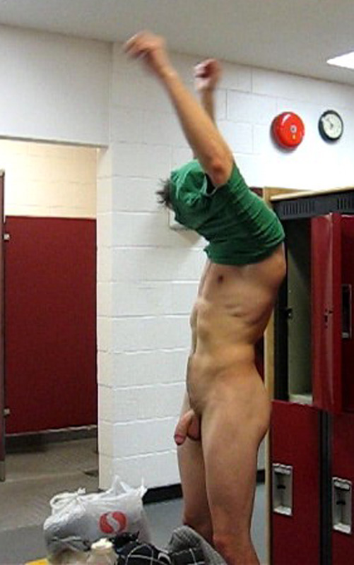 Boys naked in locker room