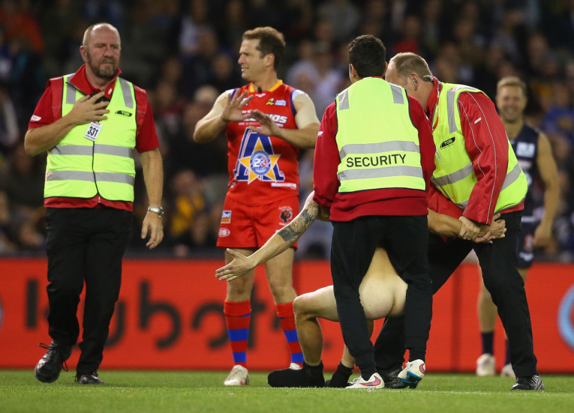 Naked Streaker At Aussie Football Match My Own Private Locker Room