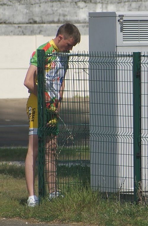 Cyclists Caught Pissing Outdoors My Own Private Locker Room