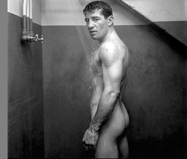 Vintage Locker Room Rocky Graziano Middleweight Champion Boxer Naked