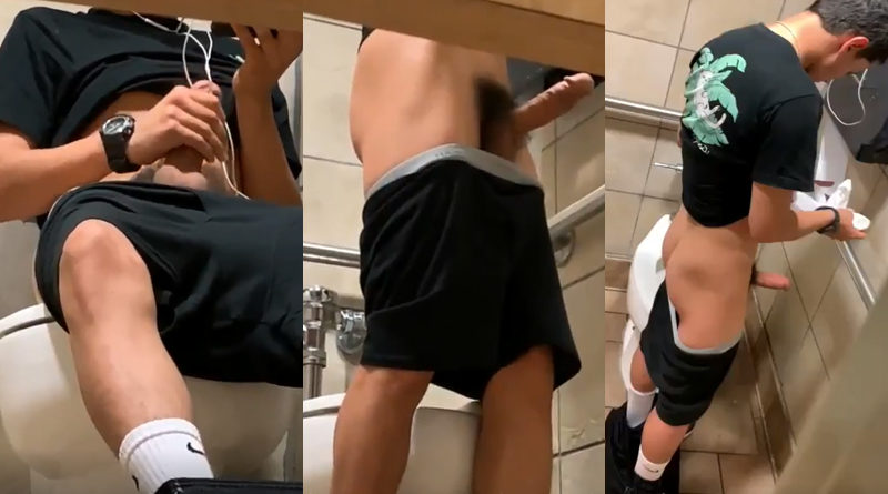 800px x 445px - Spying friend jerking off at gym`s toilet | My Own Private Locker Room