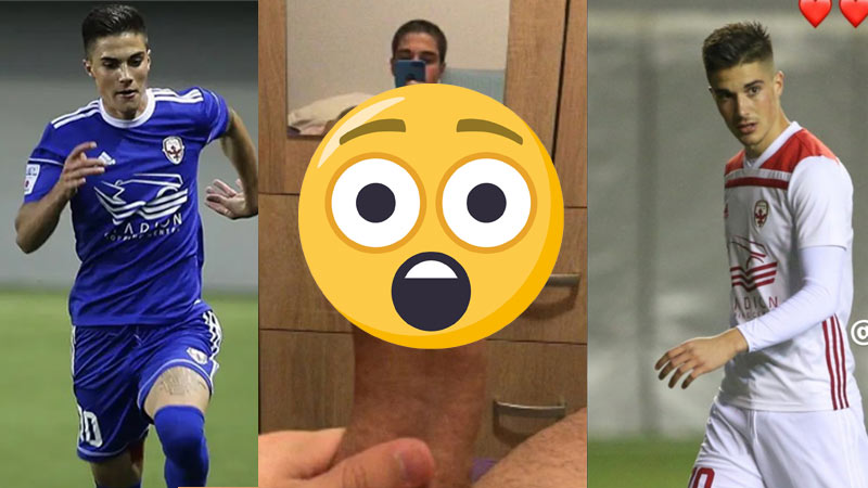 Serbian Pro Footballer show us his fat cock | My Own Private Locker Room