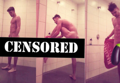 Sexy college stud with stunning body filmed in the showers.